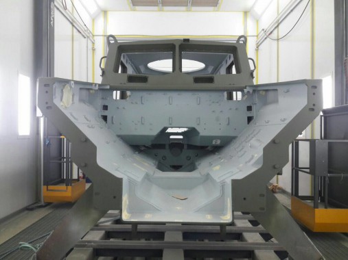 Комплекс подготовки, покраски и сушки для военной техники. Покрасочно-сушильная камера SPK-15.6.6