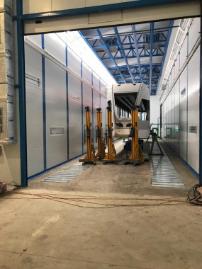 Комплекс подготовки, окраски и сушки вагонов трамваев SPK GROUP 