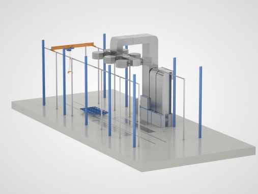 Зона открытой окраски металлоконструкций SPK Z-9.5 Зона открытой окраски металлоконструкций SPK GROUP