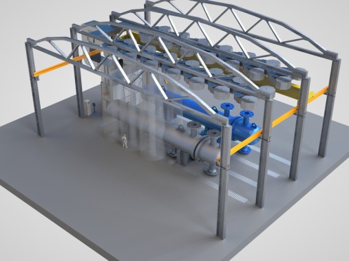 Зона открытой окраски для емкостного и теплообменного оборудования SPK-Z 21.12 Зона открытой окраски для емкостного и теплообменного оборудования SPK GROUP