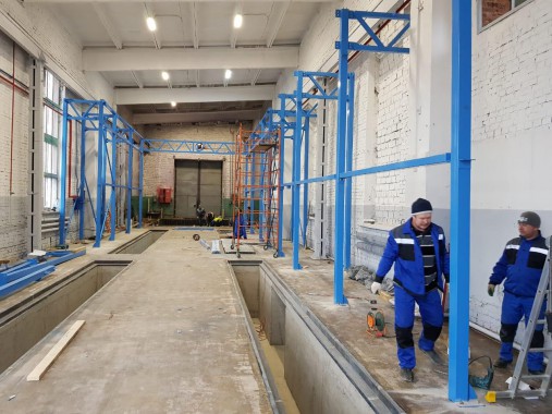 Комплекс подготовки, мойки и окраски поверхности для изделий машиностроительного комплекса SPK GROUP 