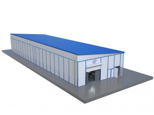 Проходная уличная дробеструйная камера для свайных конструкций SPK GROUP 