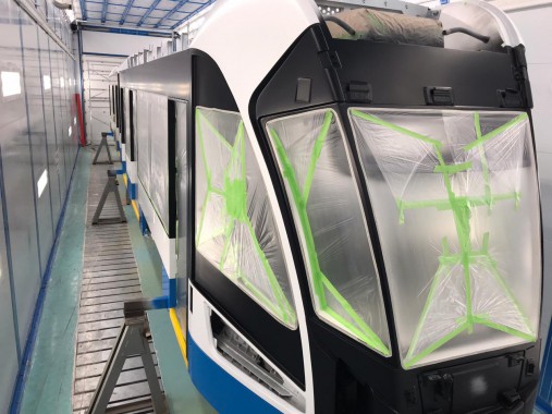 Комплекс подготовки, окраски и сушки вагонов трамваев SPK GROUP 