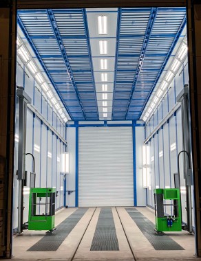 Проходная камера для окраски и сушки кузовов электровозов SPK-P 22.6.7 ОСК для кузовов электровозов SPK GROUP