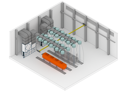 Зона открытой окраски для цистерн SPK GROUP