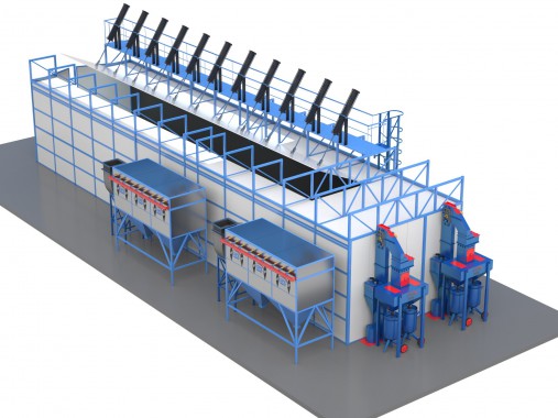 Дробеструйная камера SPK- D-25.6.6 SPK GROUP
