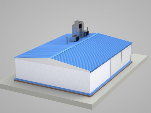 Уличный комплекс подготовки, покраски и сушки для металлоконструкций SPK GROUP 