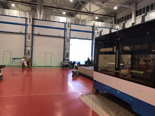 Комплекс подготовки, окраски и сушки вагонов трамваев SPK GROUP 