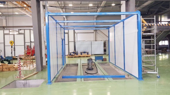 Дробеструйная камера для оборудования нефтяной отрасли SPK-6.4.3 Дробеструйная камера для оборудования нефтяной отрасли SPK-6.4.3