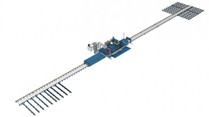 Автоматизированная линия дробеметной очистки и консервации металлопроката для судостроения SPK –D K 45.10.45-R