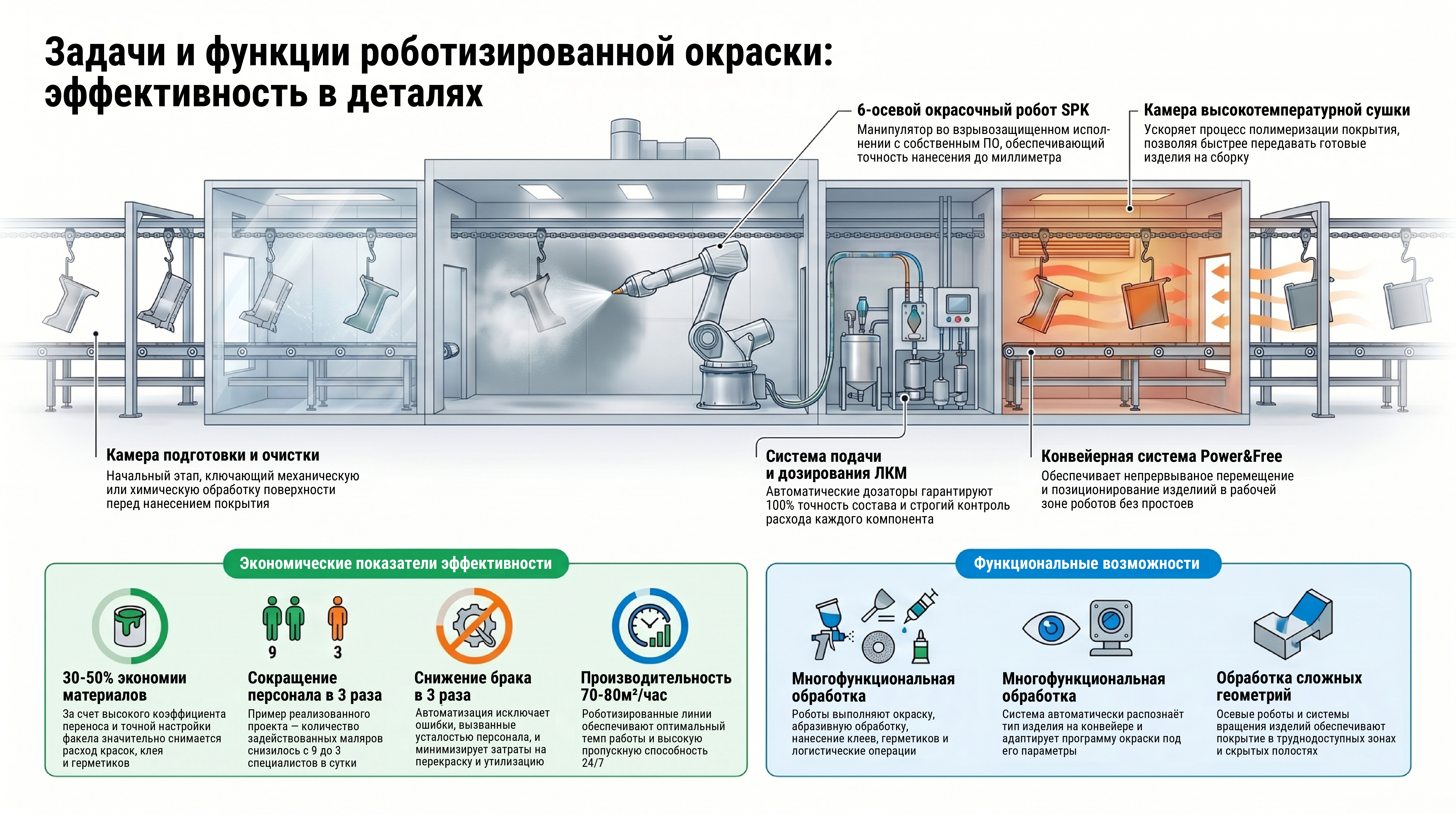 Задачи и функции роботизированной окраски