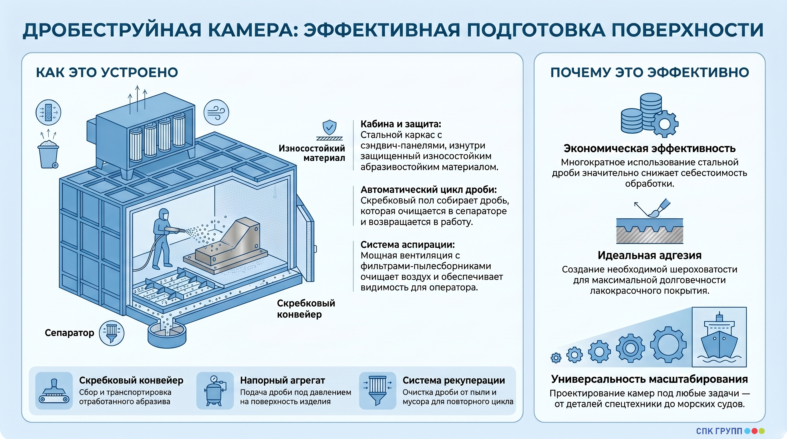 Дробеструйная камера
