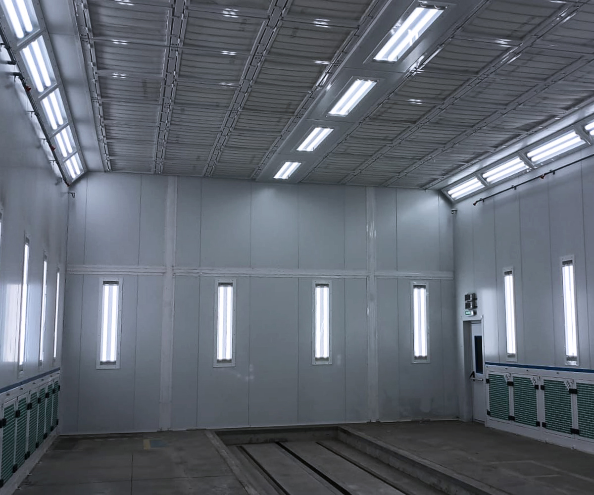 Окрасочная камера для труб