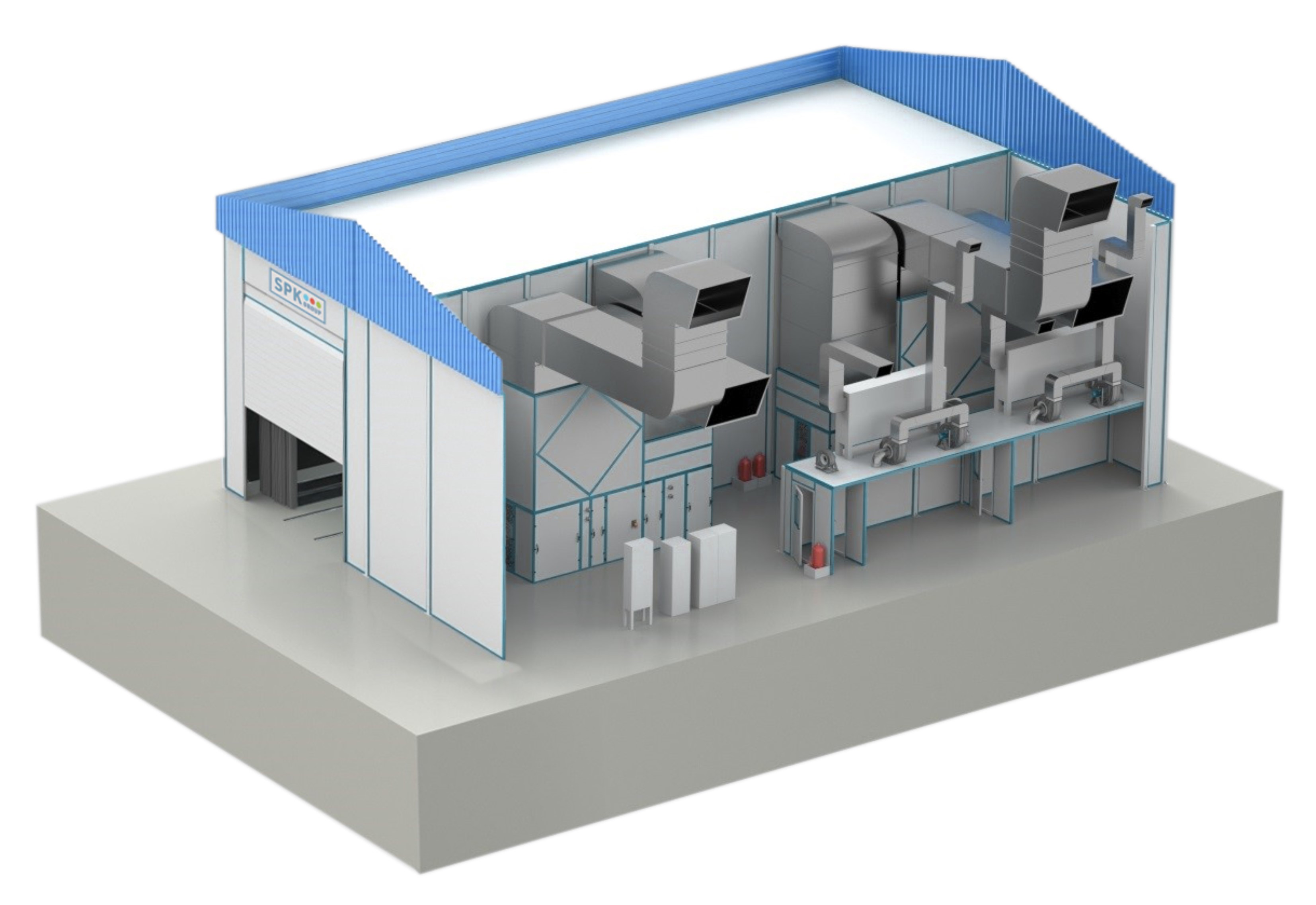 окрасочная камера уличного типа