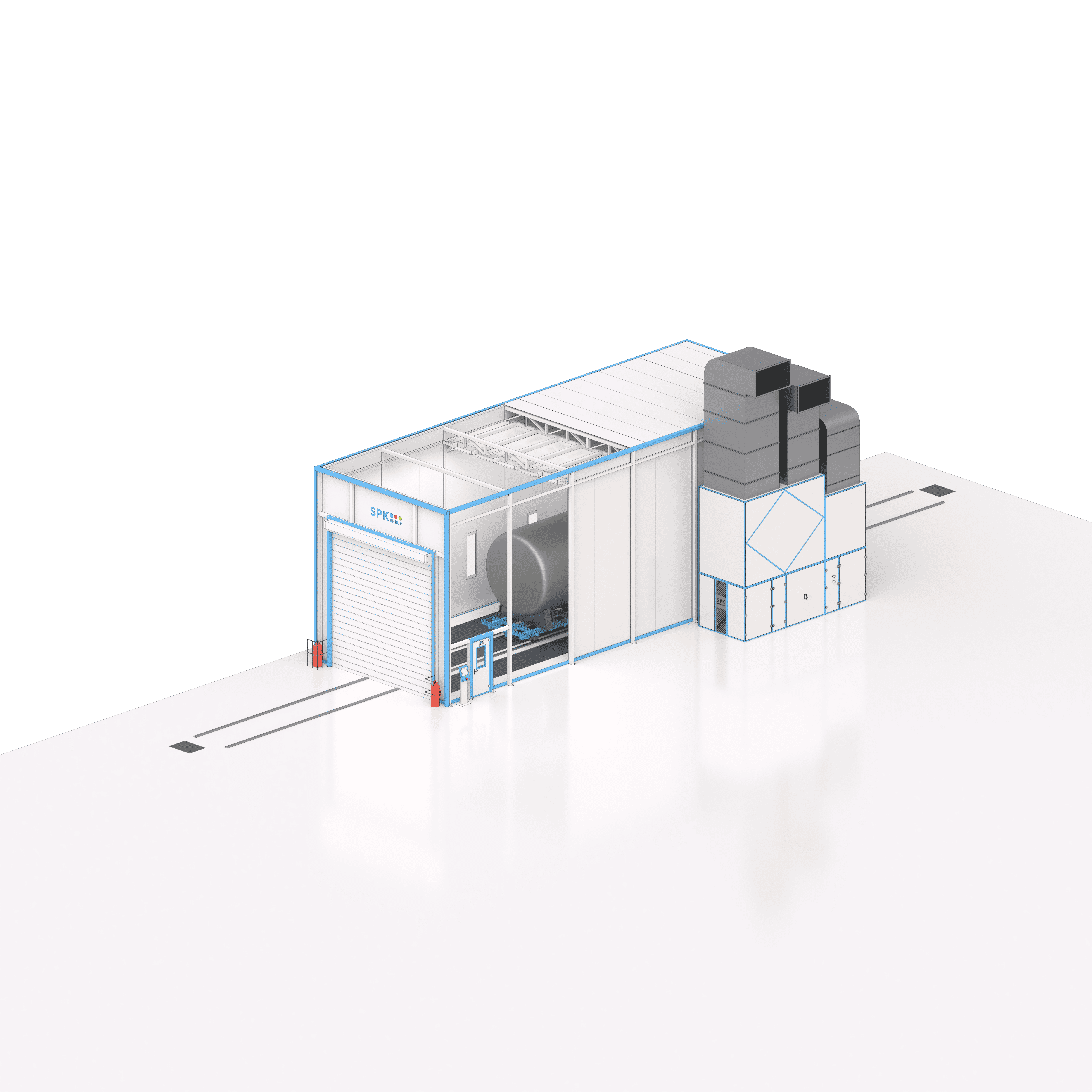 окрасочная камера для цистерны