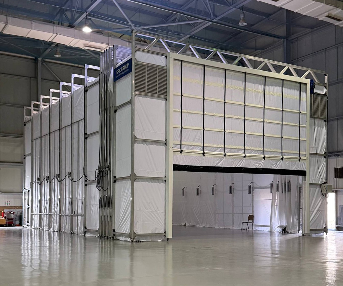 Окрасочная камера для авиастроения